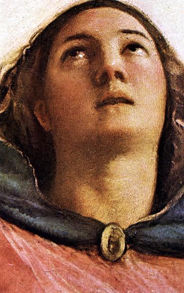 TIZIANO Vecellio Assumption of the Virgin (detail) t Norge oil painting art